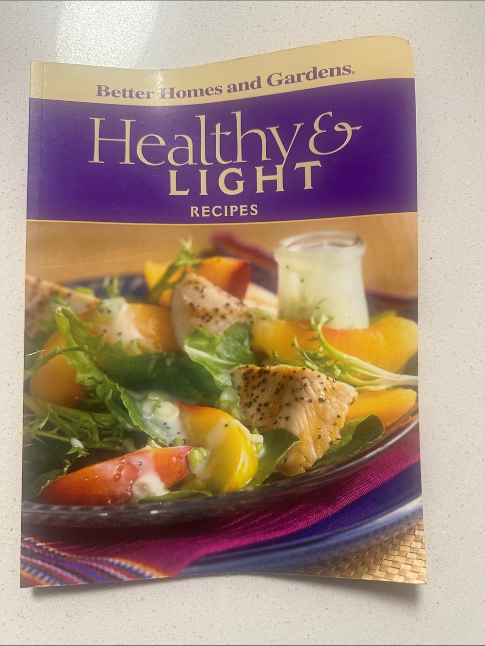 Better Homes and Gardens Healthy & Light Recipes Cookbook - Purple Cover